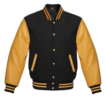 Varsity Jacket Black Gold