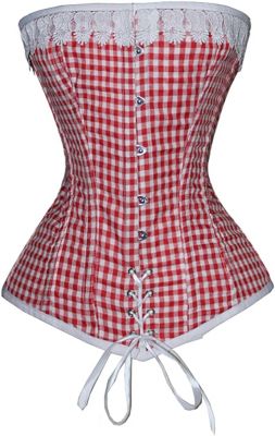 OverBust Red-White Corset