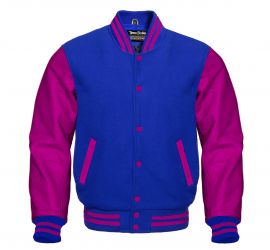 Varsity Jacket R.Blue Hot pink