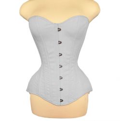 OverBust Black Cotton Corset