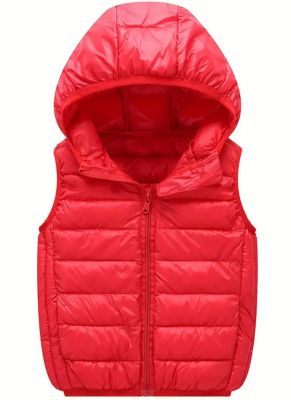 Red Puffer Hoodie