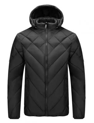 Black Puffer Hoodie