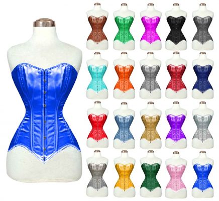 Over Bust Longline Satin Corset
