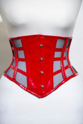 UnderBust Red PVC Corset