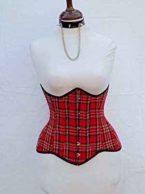 UnderBust Red Cotton  Corset