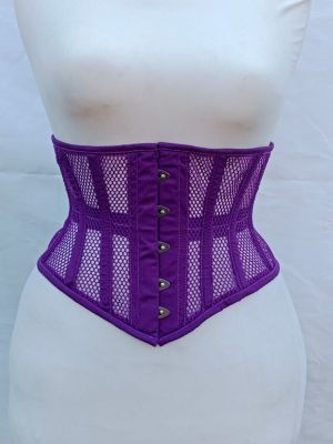 UnderBust Purple Mesh Corset