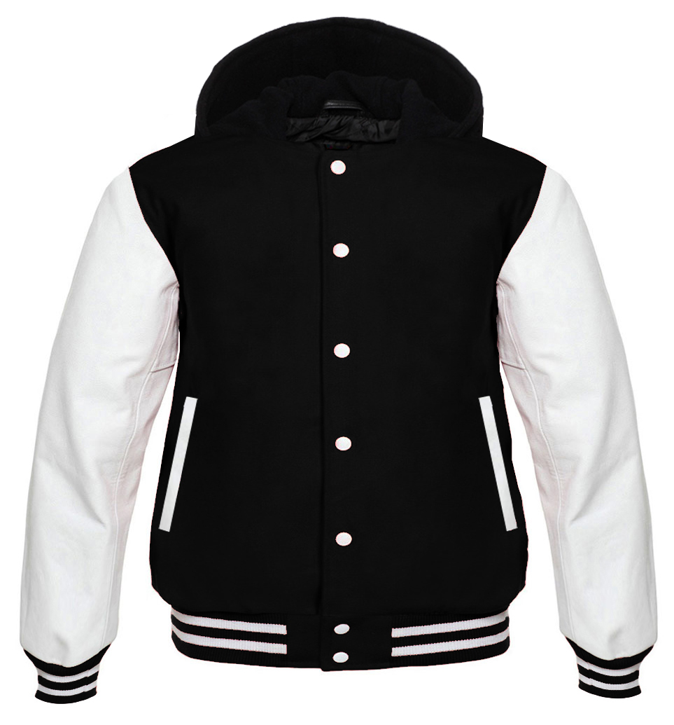 Varsity Hoody black/white