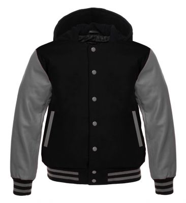 Varsity Hoody black/Grey