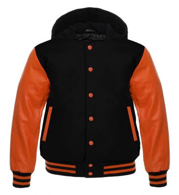 Varsity Hoody black/Orange