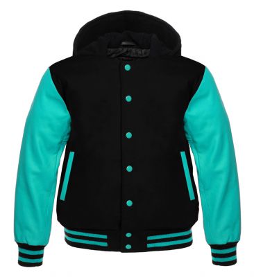 Varsity Hoody black/Tiffany