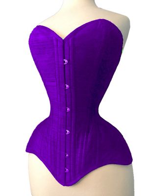 OverBust Cotton Purple Corset