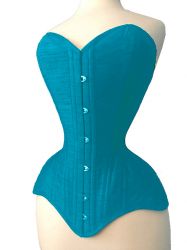 OverBust Cotton Sky Blue Corset