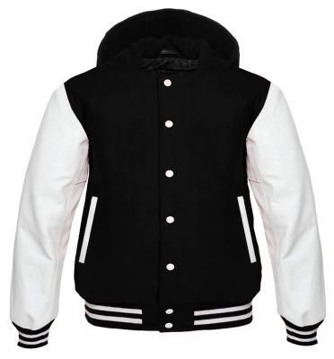 Varsity Hoody black/white