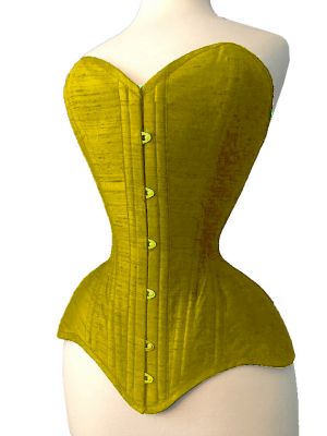 OverBust Cotton Yellow Corset